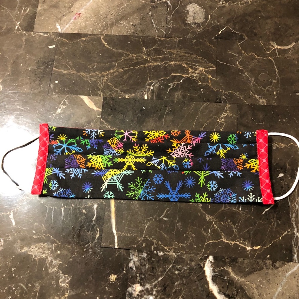 Snowflake PRIDE rainbow Cotton mask